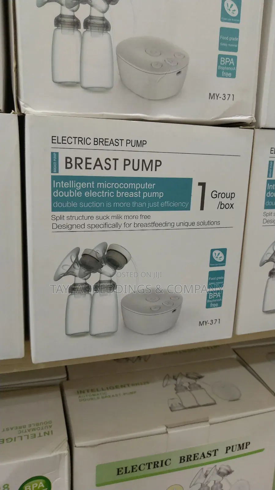 Double Electric Breast Pump Portable Anti-Overflow