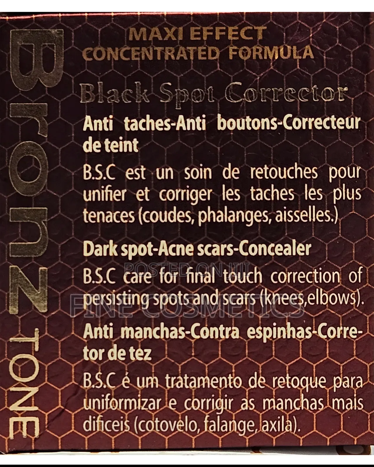 Bronztone Blackspots Corrector, Scar + Blemish Remover B.S.C