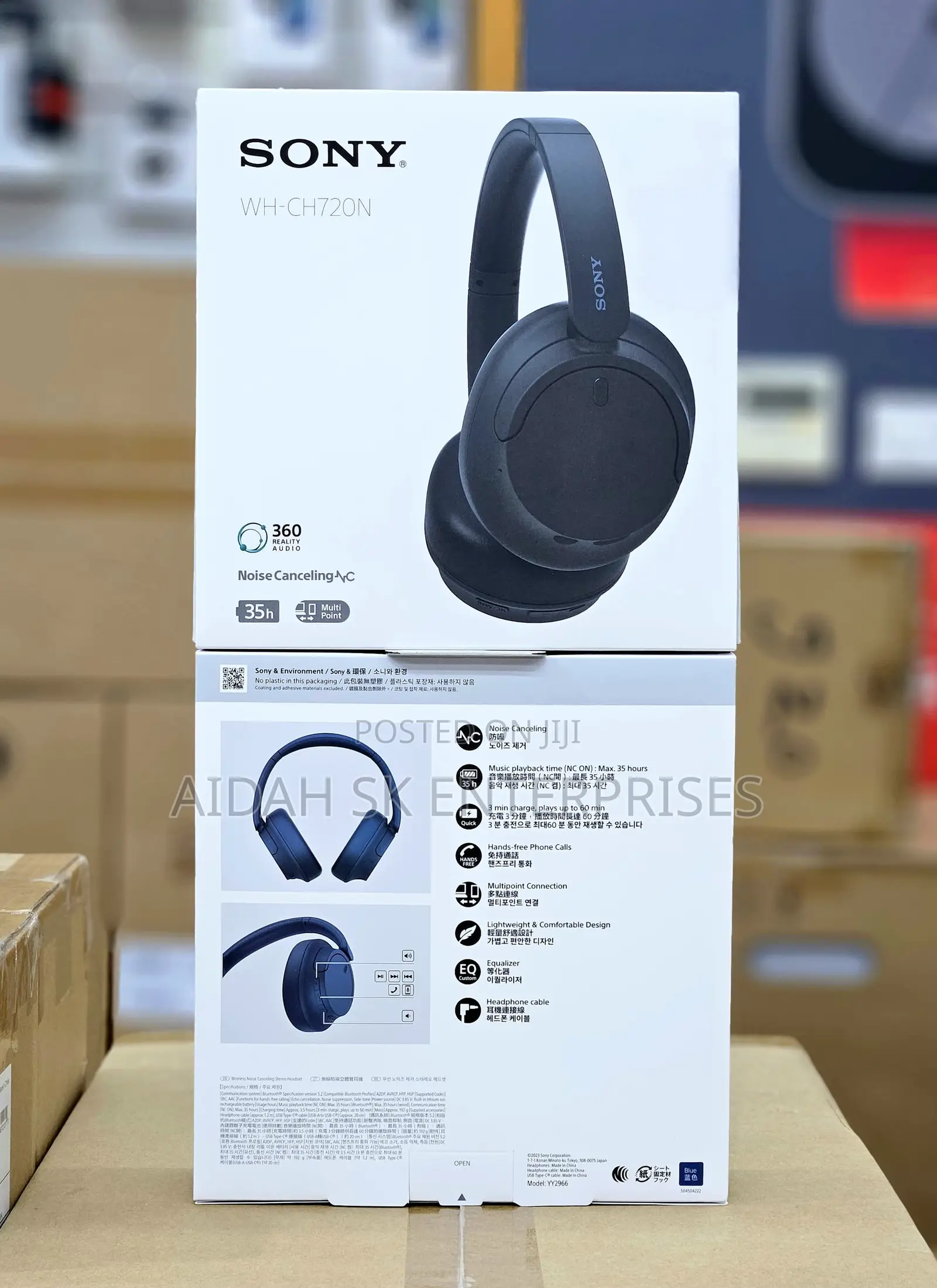 Sony WH-CH720N Wireless Headpones Black