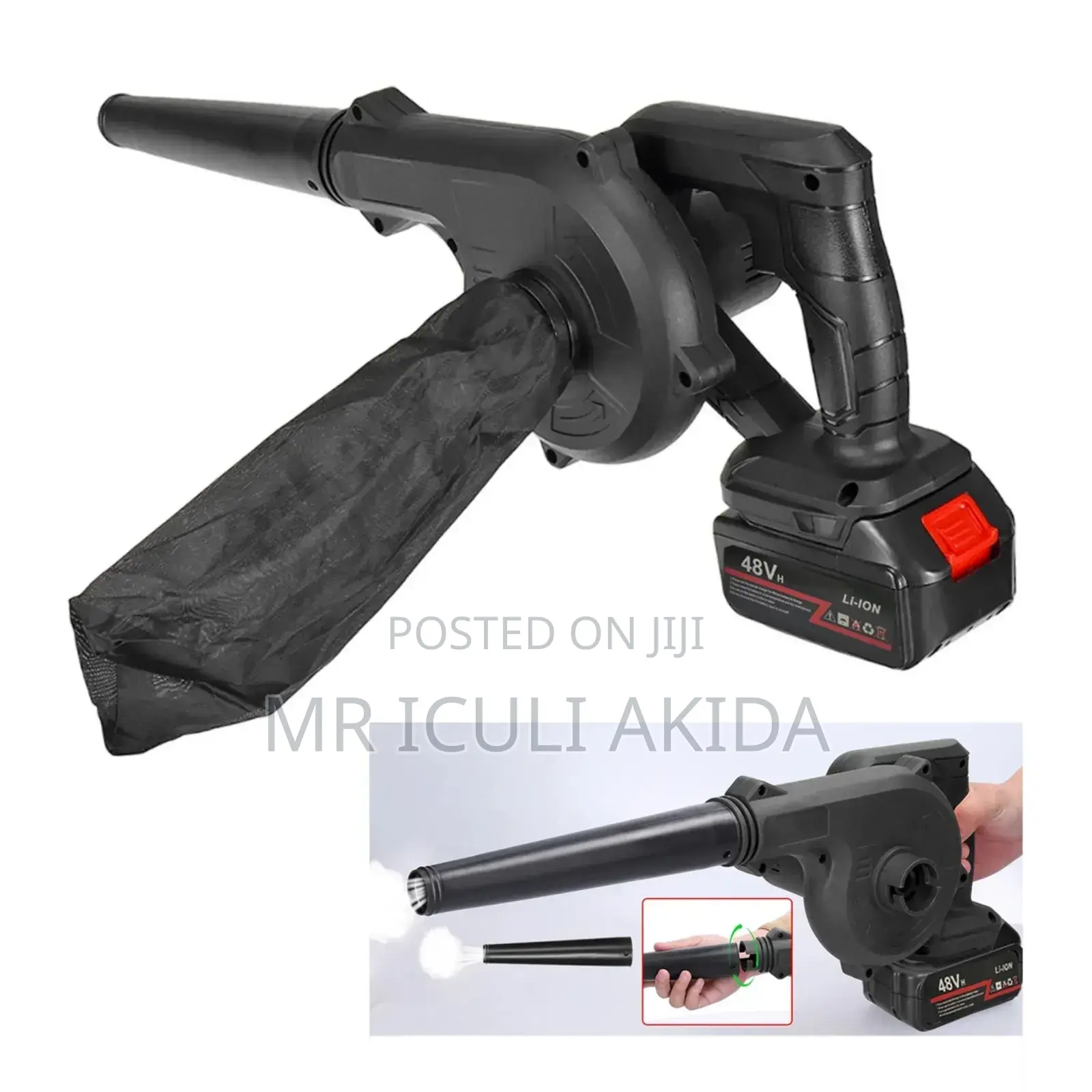 Powerful Cordless Air Vacuum Blower Rechargeable Battery