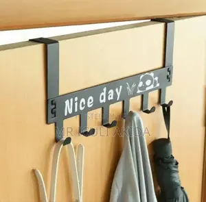 Heavy-Duty Carbon Steel Cartoon Over Door Hook Hanger Rack