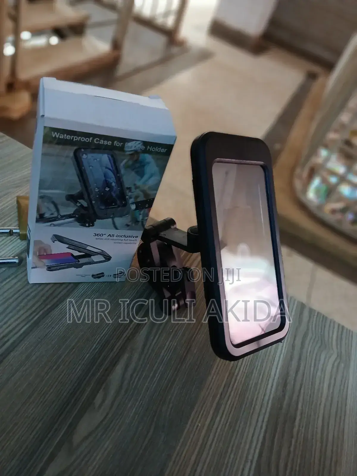 3600ratating Bike Bicycle Phone Holder WTH Waterproof Case