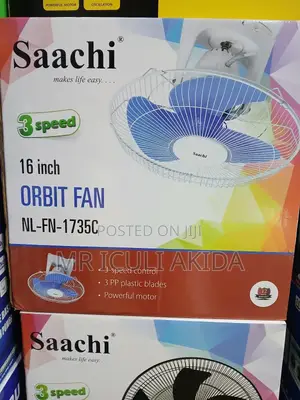 Saachi 3speed 16"Orbit Powerful Motor Electric Ceiling Fan