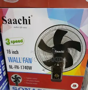 Saachi 16inch 1740w Powerful Motor 3speed Electric Wall Fan