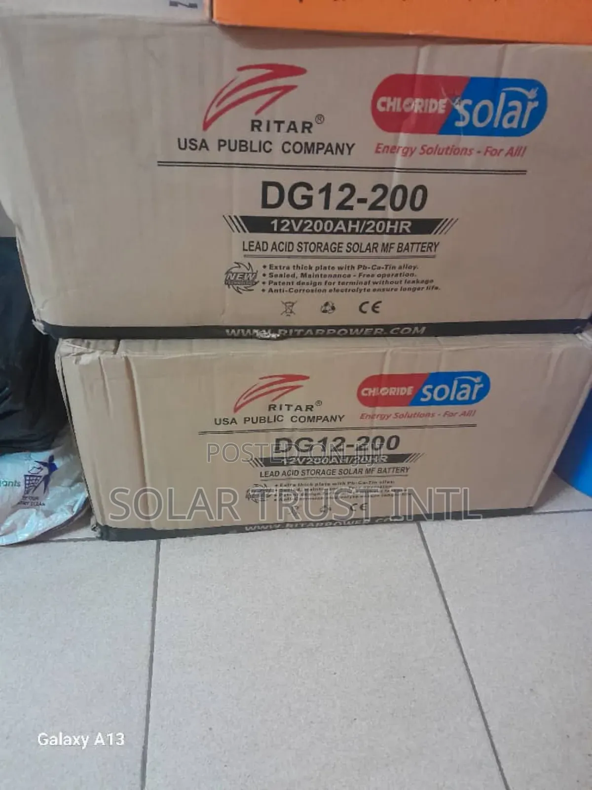 Ritar Solar Battery