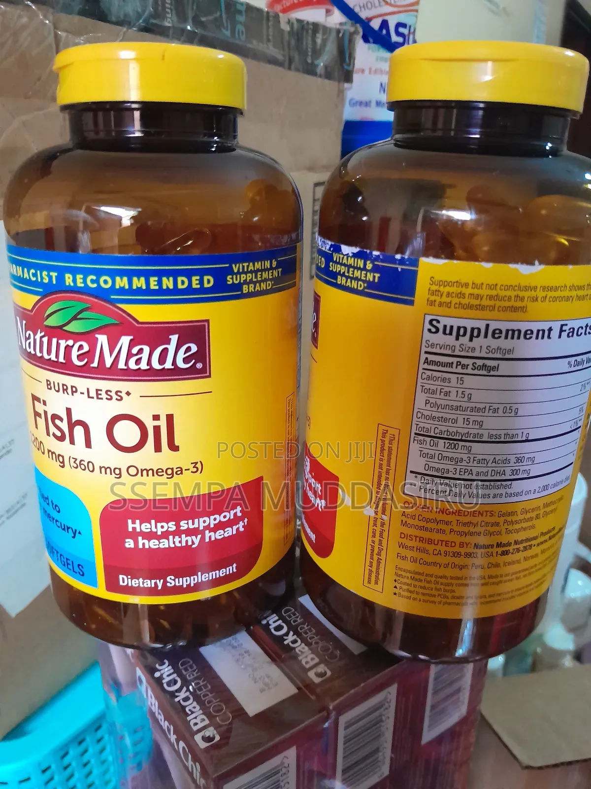 Nature Made Burp-Less Fish Oil 240 Gel Tablets