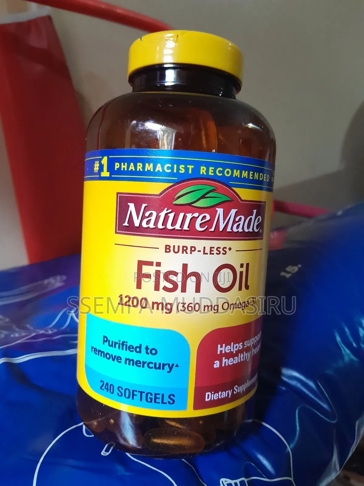 Nature Made Burp-Less Fish Oil 240 Gel Tablets