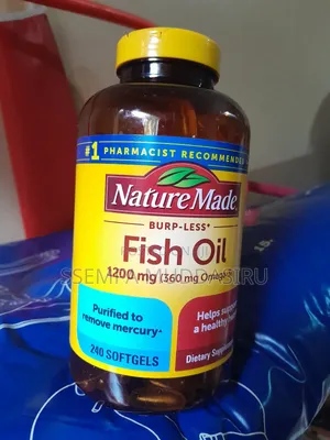 Nature Made Burp-Less Fish Oil 240 Gel Tablets