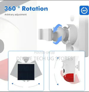 Motion Sensor Alarm, Wifi Solar Security Siren Light