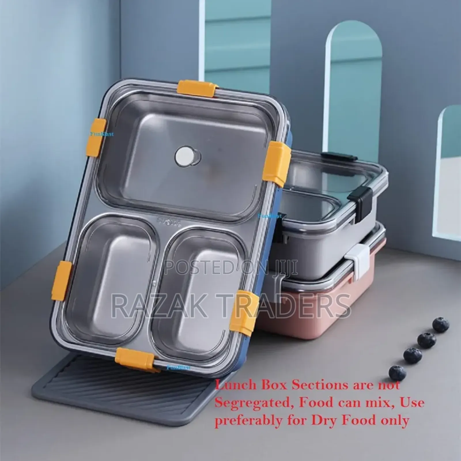 Insulated Lunch Box - Stainless Steel Vaccum (3compartment)