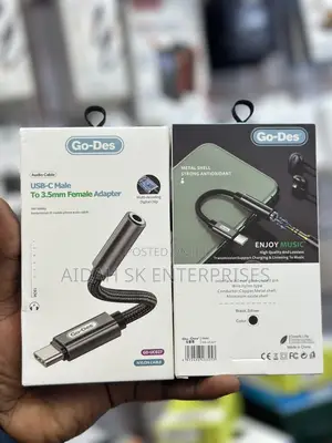 Go-Des Type C Audio Adapter USB-C to DC 3.5MM Headphone Jack