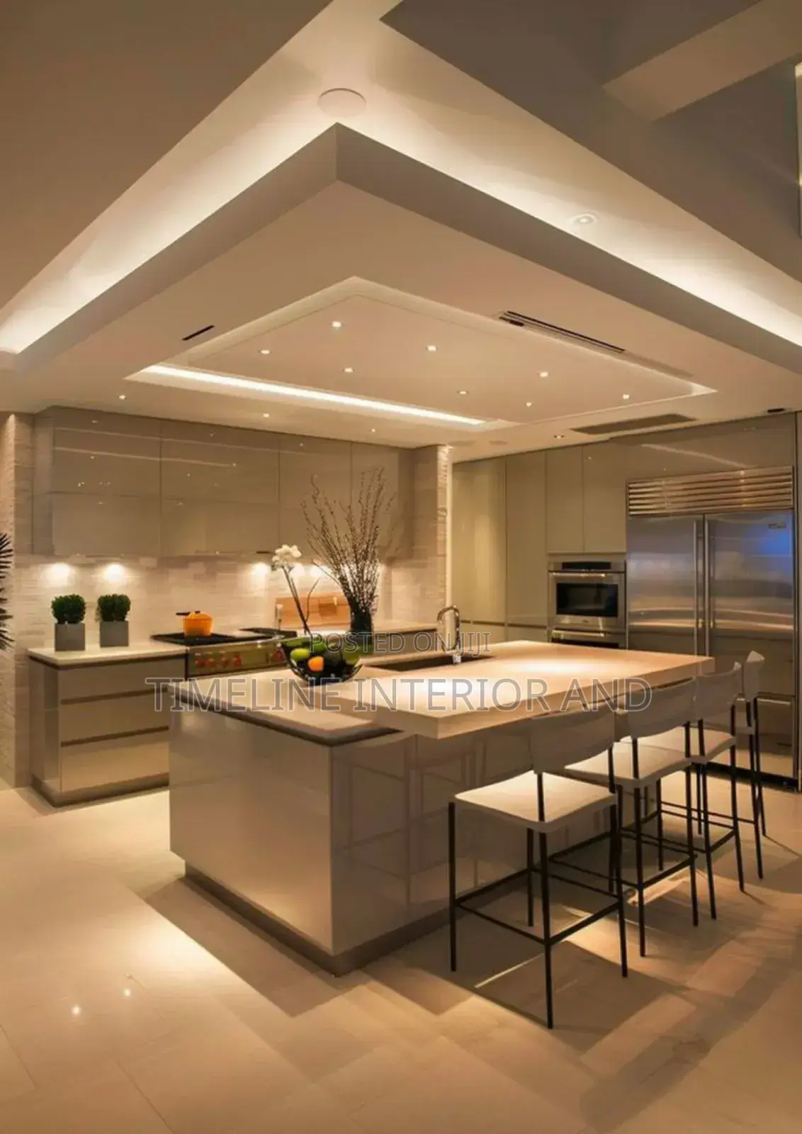 Elegant Gypsum Ceiling Works