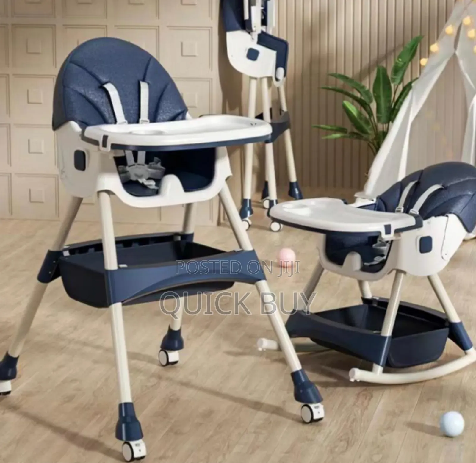 3in 1 Evolutionary Folding Adjustable Baby High Chair