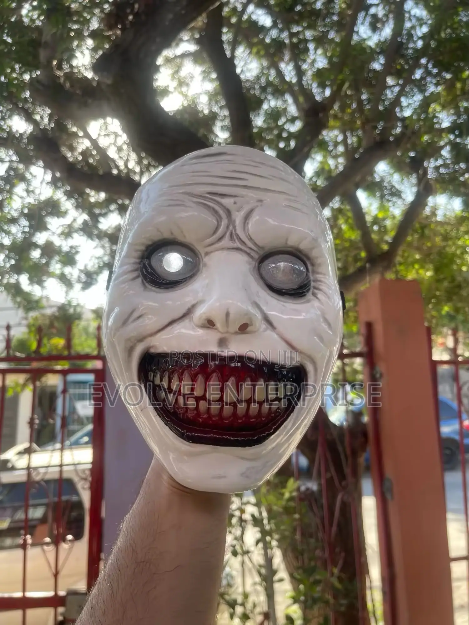 Horror the Exorcist Smiling Face Demon Mask