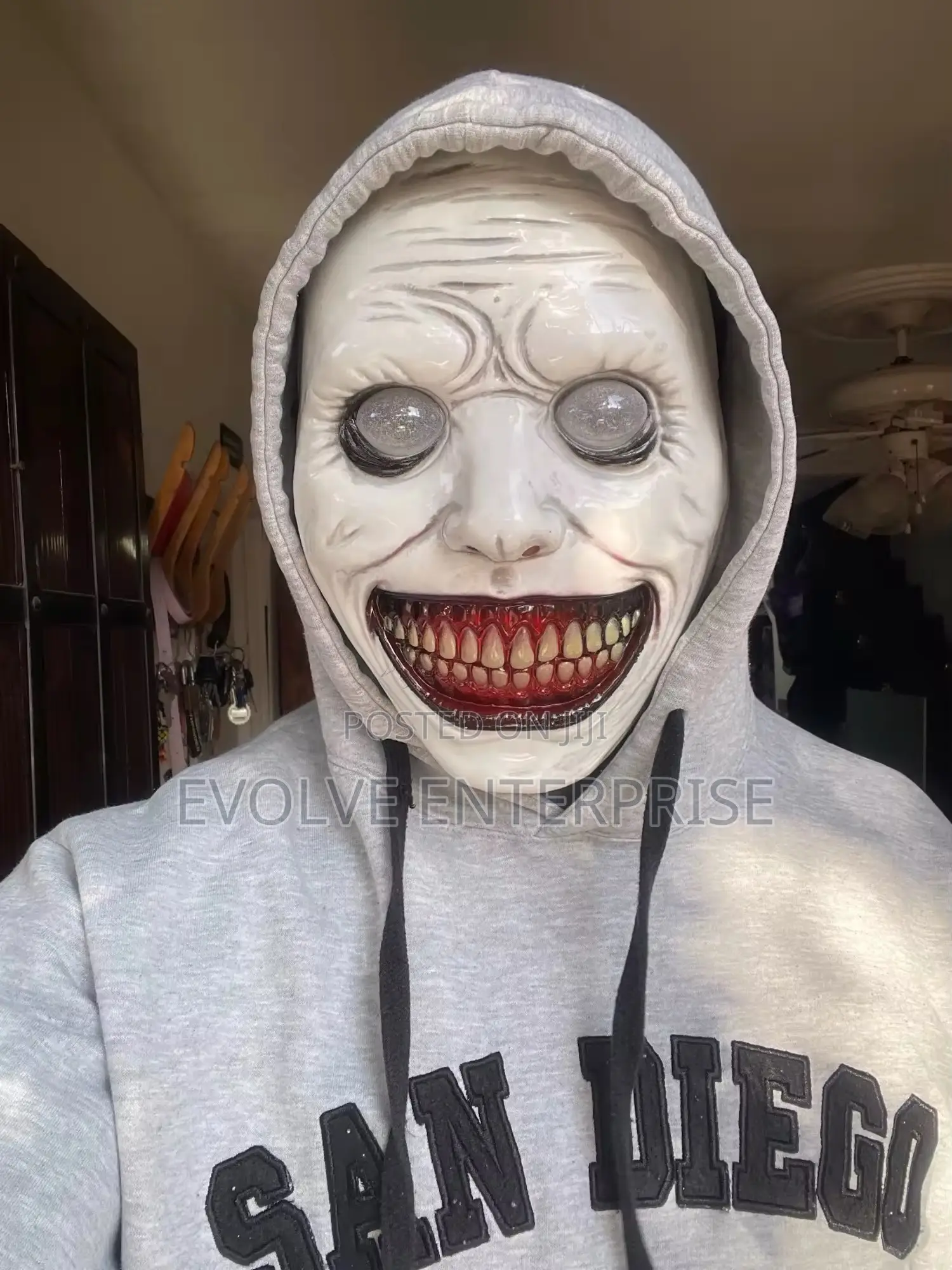Horror the Exorcist Smiling Face Demon Mask