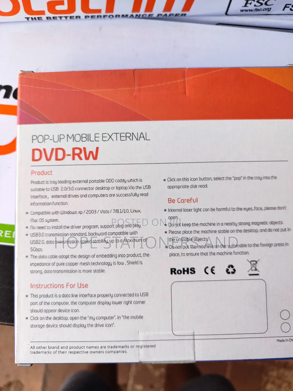 External DVD / Cd Writer 3.0
