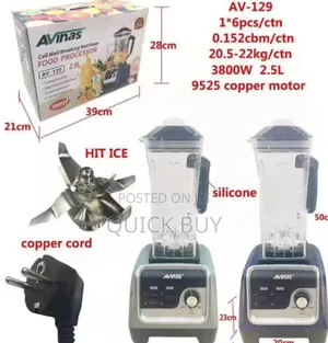 Premium AVINAS Commercial High Speed Food Processor, Blender