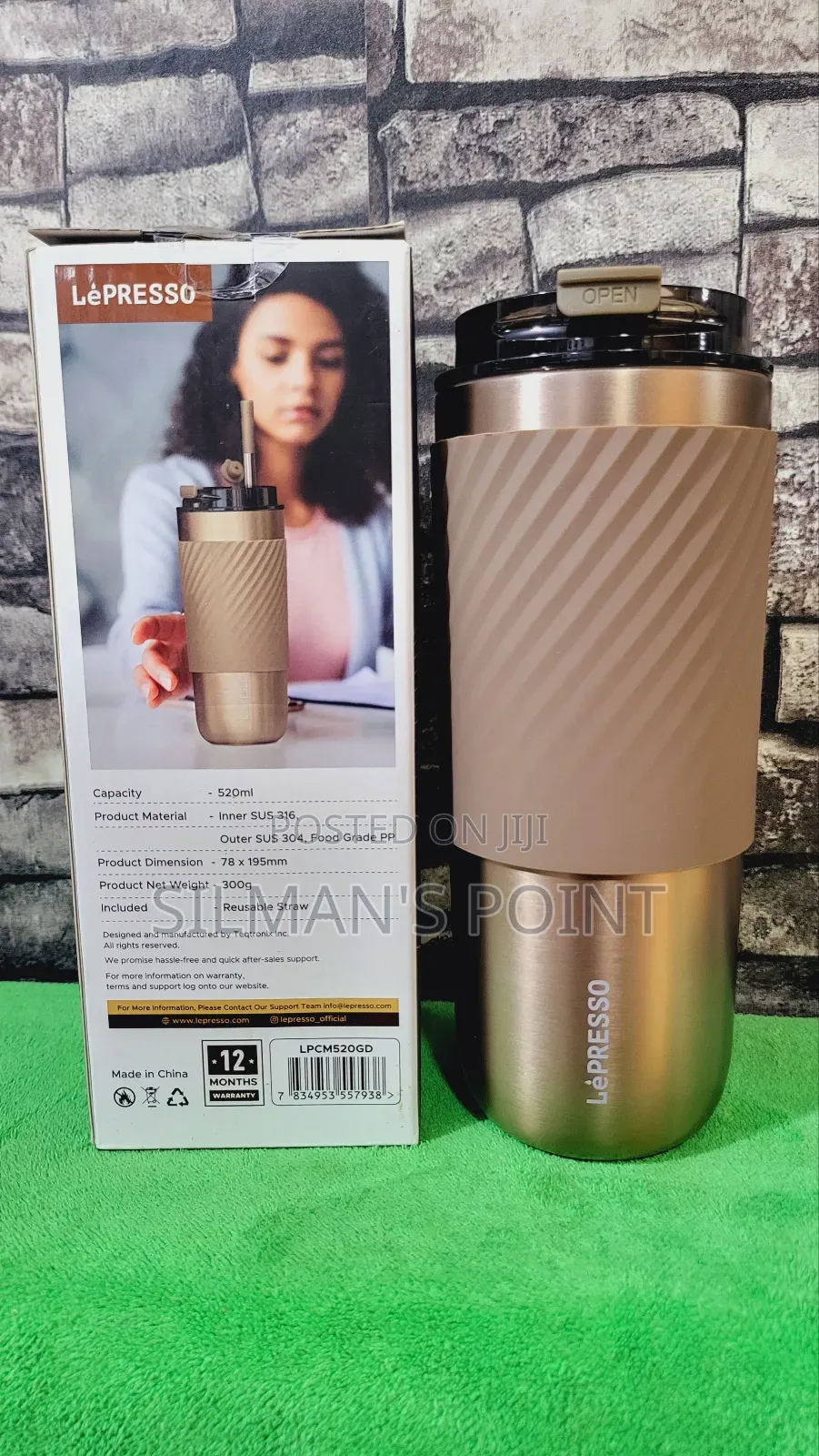 Lepresso Gold Thermal Tumbler