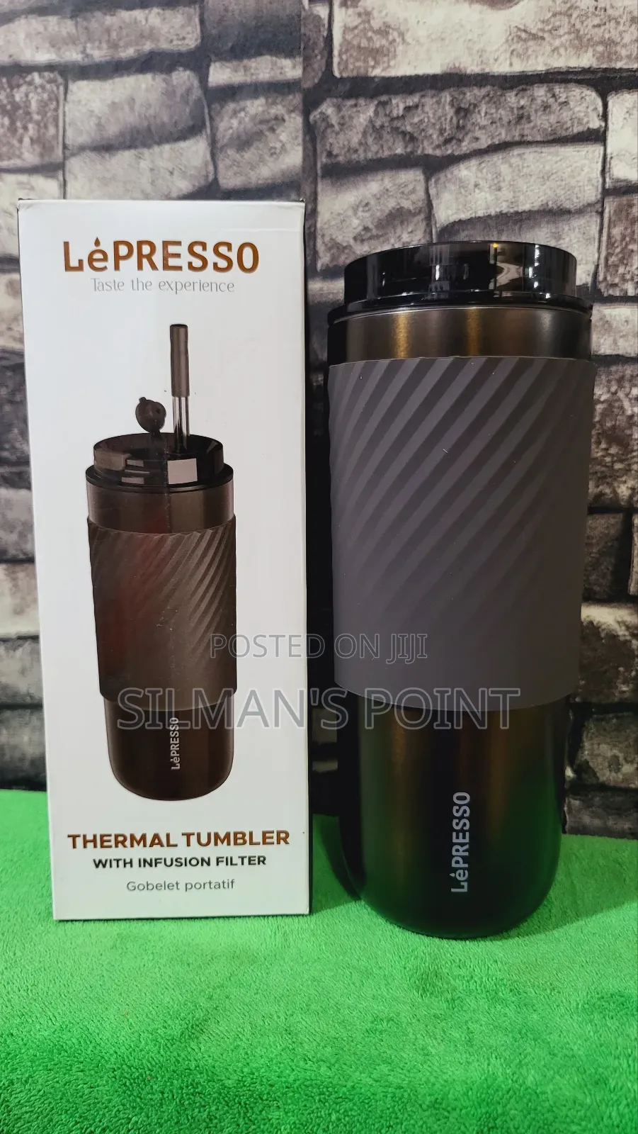 Lepresso Black Thermal Tumbler