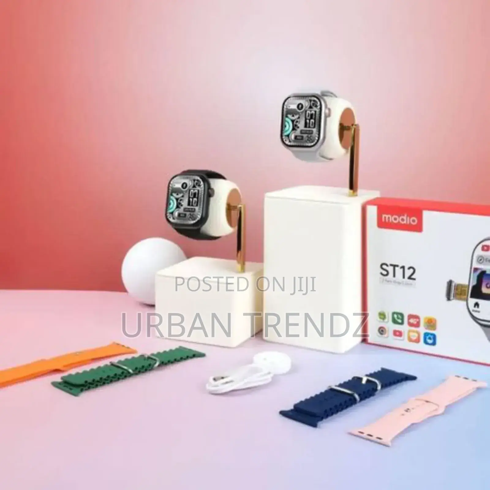 Modio St12 4g Network 2.2 Inch Smartwatch With 3 Pairs Strap