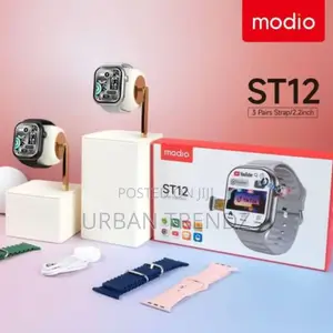 Modio St12 4g Network 2.2 Inch Smartwatch With 3 Pairs Strap