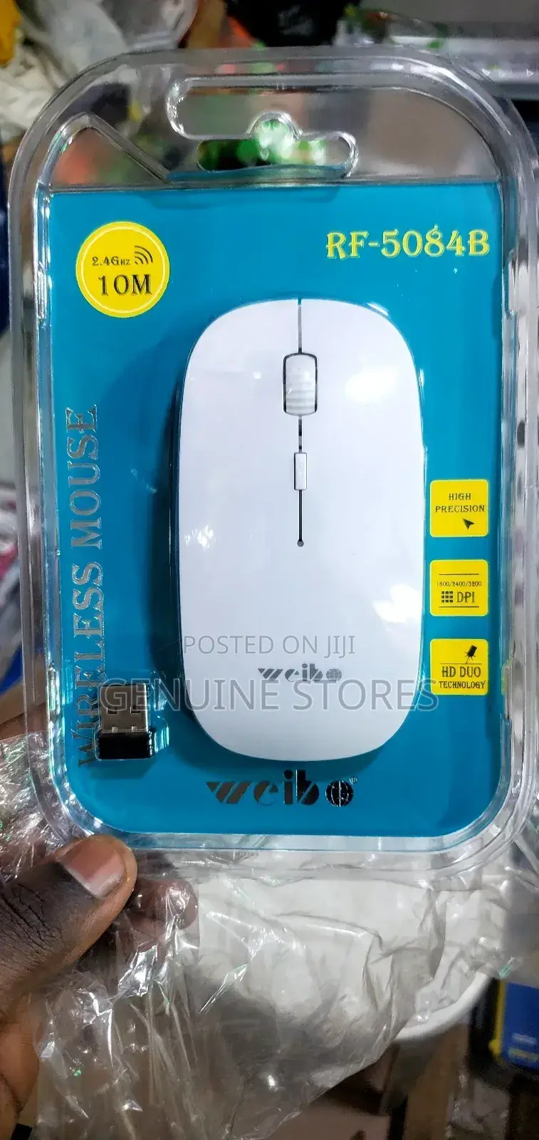 Optical Mouse for Wireless Connection With 10m Signal Area.