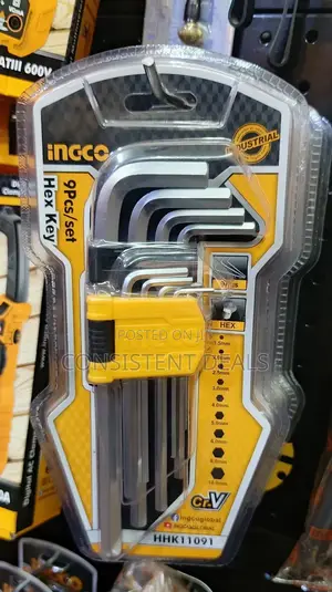 Ingco 9pcs Hex Key Set