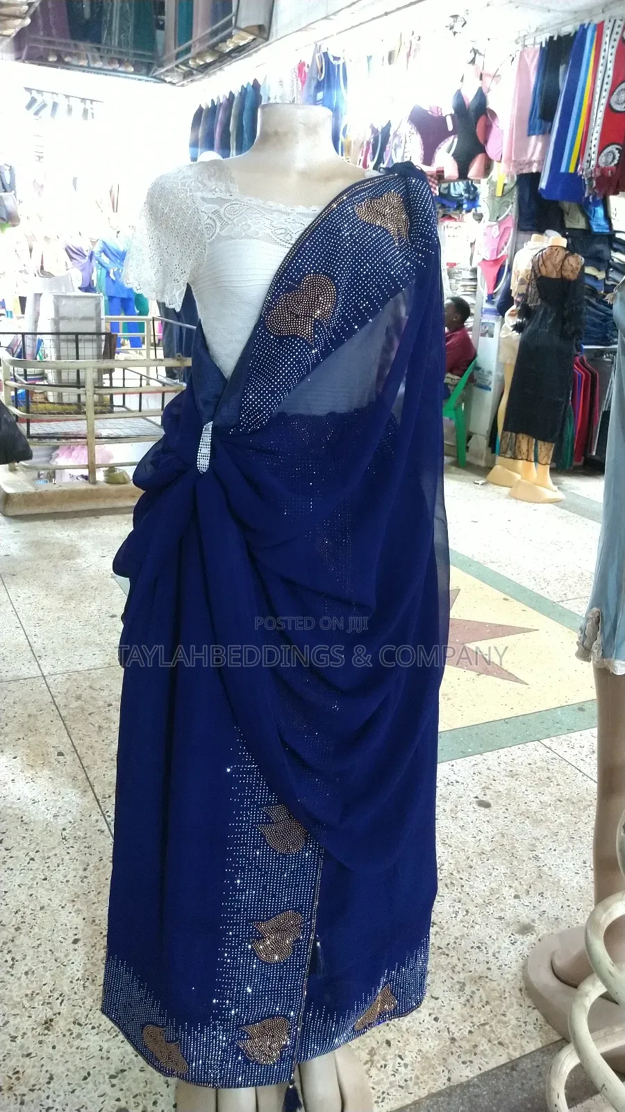 Dark Blue Silver Stone Mushanana