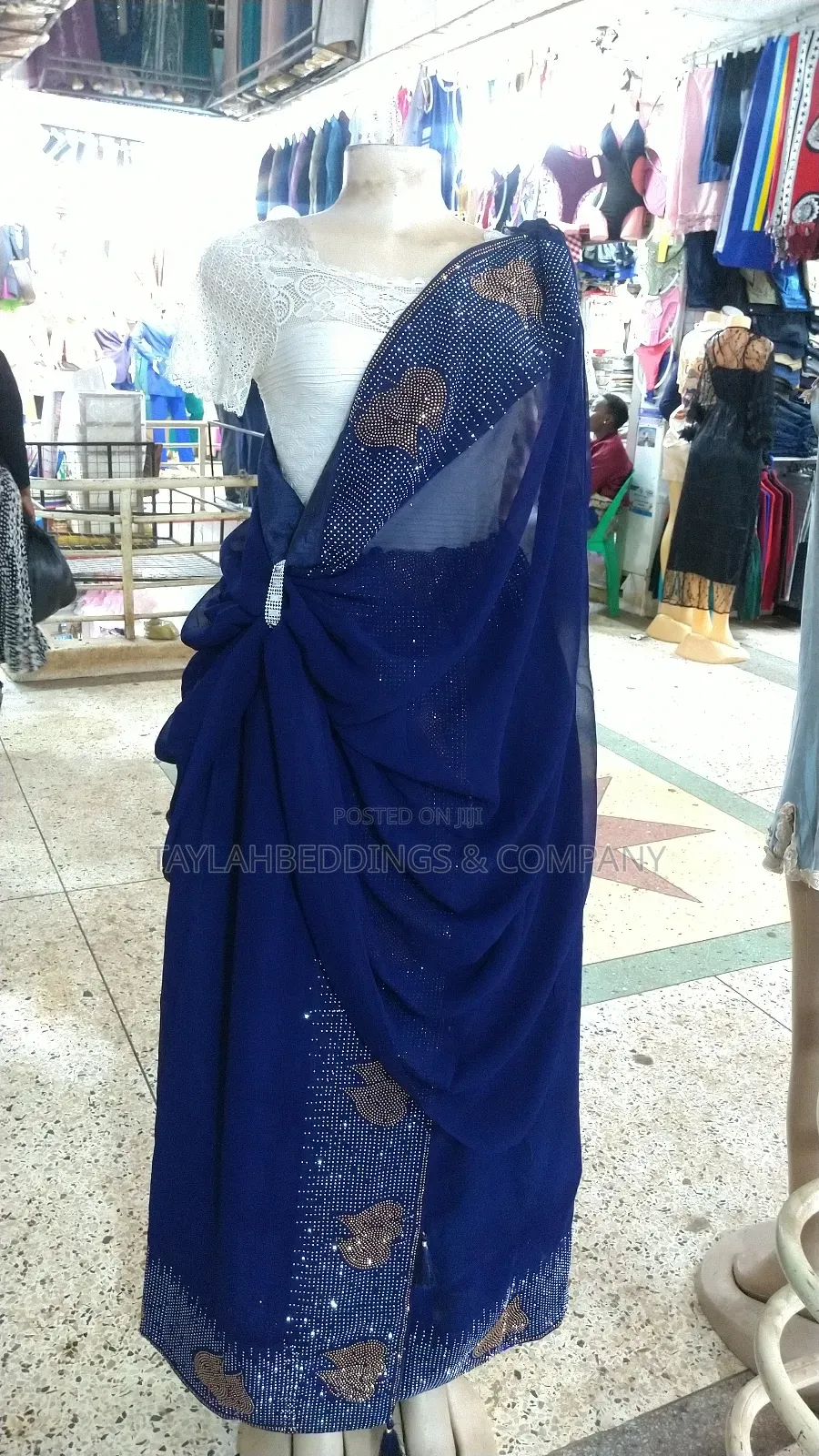 Dark Blue Silver Stone Mushanana