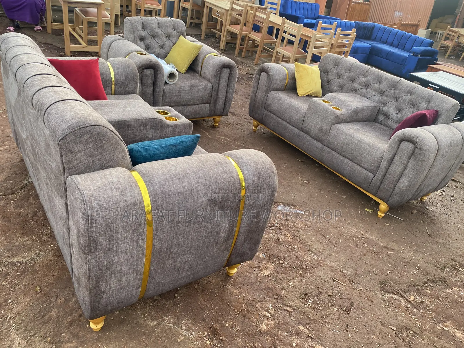 Modern Dutch Sofa Set Highdensity Foam