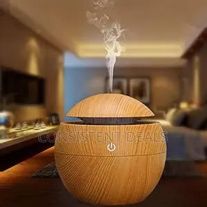 Wooden Round Mini Aroma Humidifier