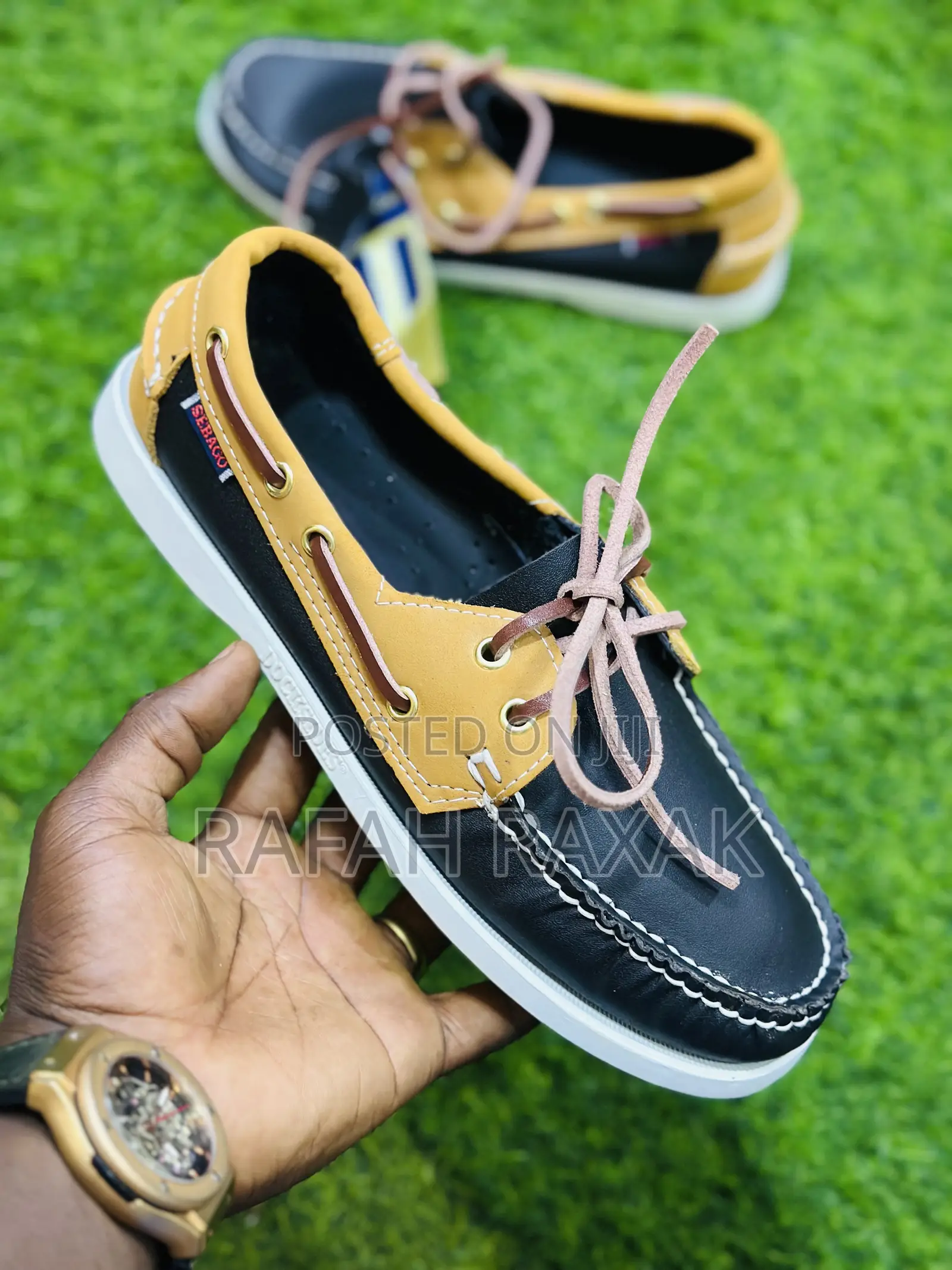 Original Men’S Platinum Sebago Moccasin