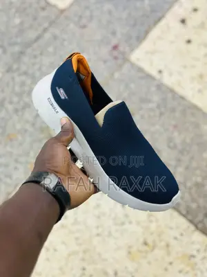 Original Blue/White Skechers Go Walk Flex Sneakers