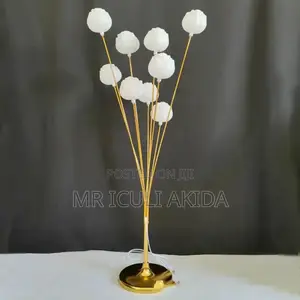 10pc Rose Lot Gold Chandelier Bedside/Wedding Deco Pil Light