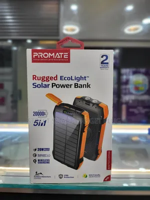 Promate Solar Power Bank 20000mah