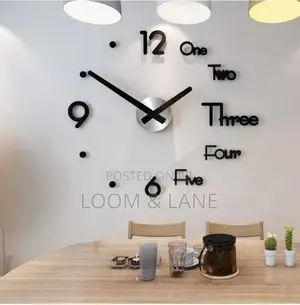 Large 3D Wall Clock