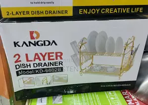 2 Tier Gold Dish Drying Rack