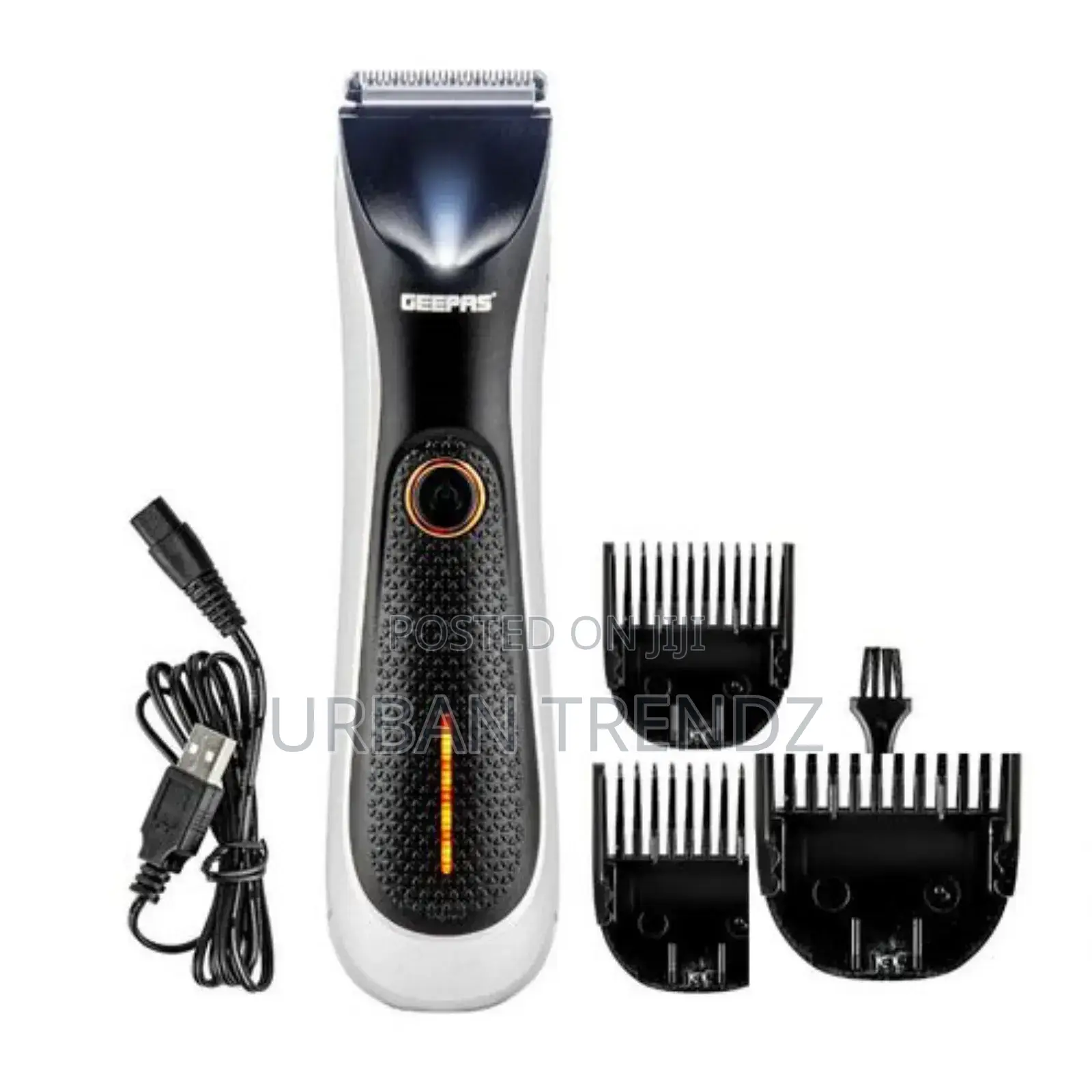 .Geepas Rechargeable Shaver and Trimmer -Black/Silver