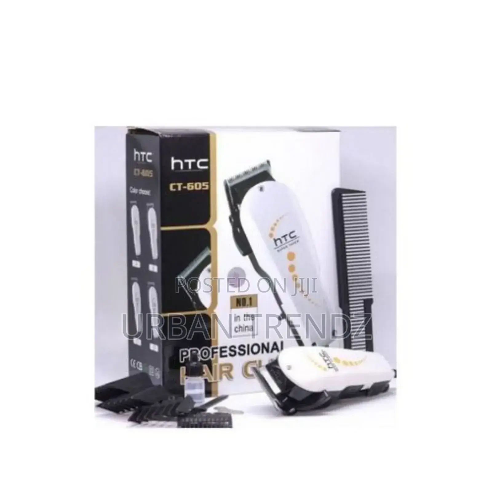 HTC Electric Hair Clipper Shaving Machine - White