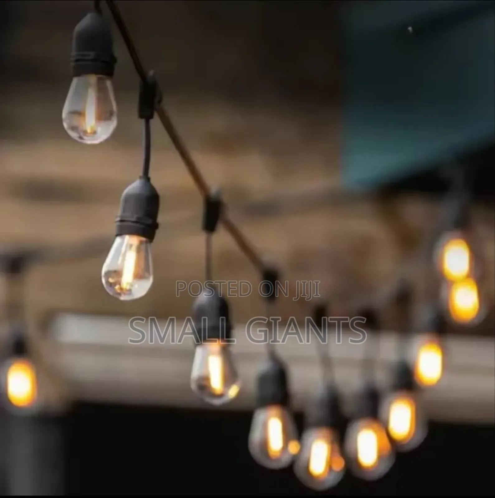 Waterproof 5mtrs Warm White Filament Outdoor String Bulbs
