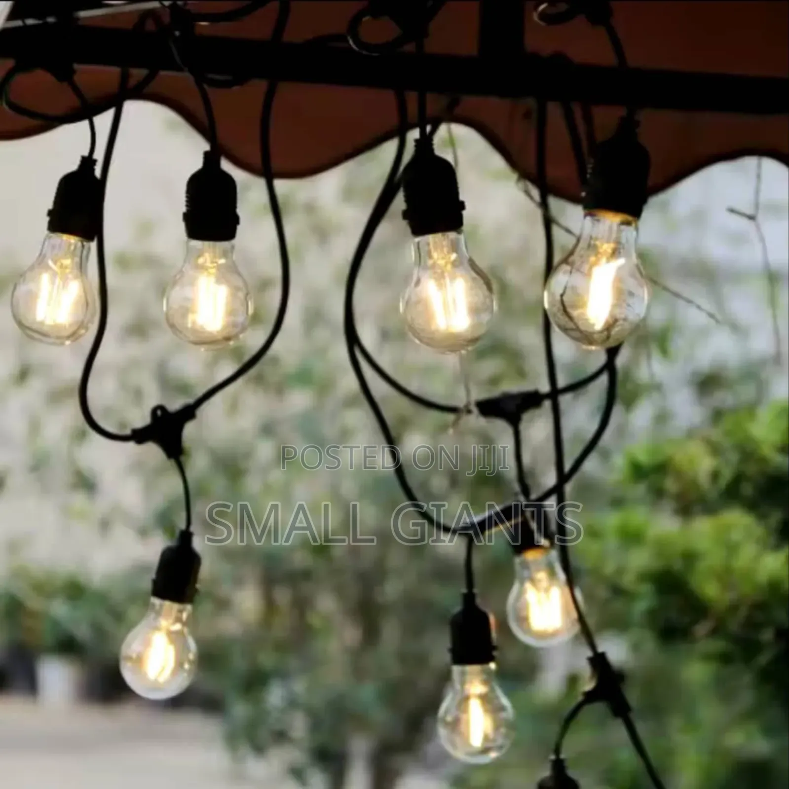 Waterproof 5mtrs Warm White Filament Outdoor String Bulbs