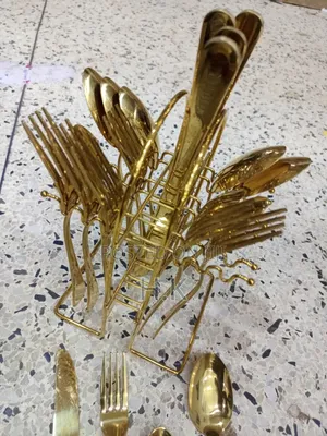 25pcs of Golden Cutlery Set