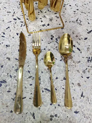 25pcs of Golden Cutlery Set