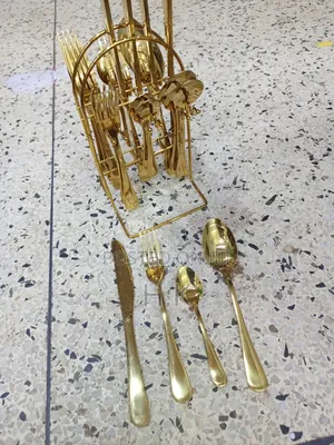 25pcs of Golden Cutlery Set