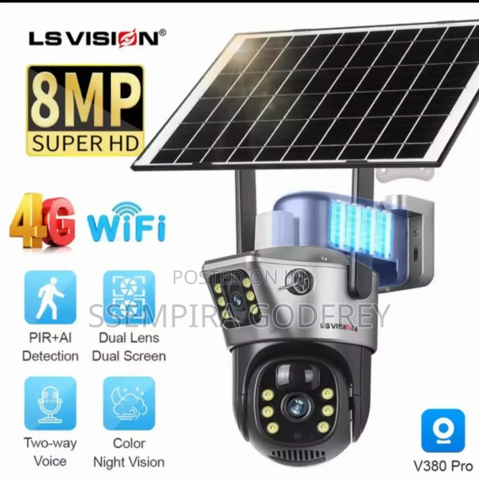 Solar Camera 8mp Waterproof 4g Camera