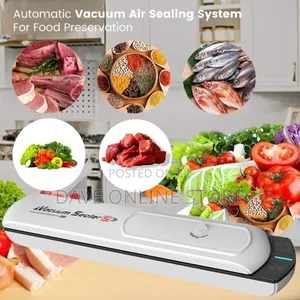 Dry Moist Food Modes Vacuum Sealer for Food Storage, White