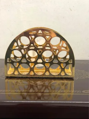 Golden Semi Circle Shape Tissue Paper Holder