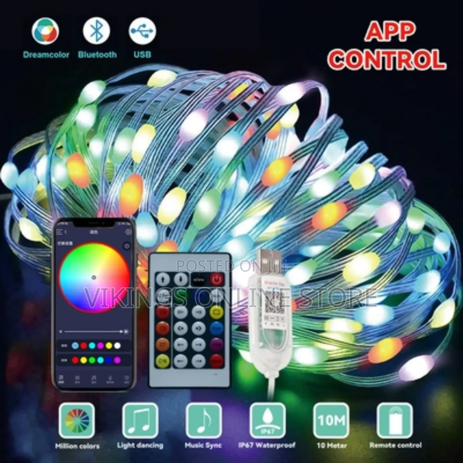 10m Leds Outdoor Thread Strip Lights
