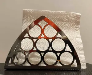Silver Triangular Paper Towel Stand