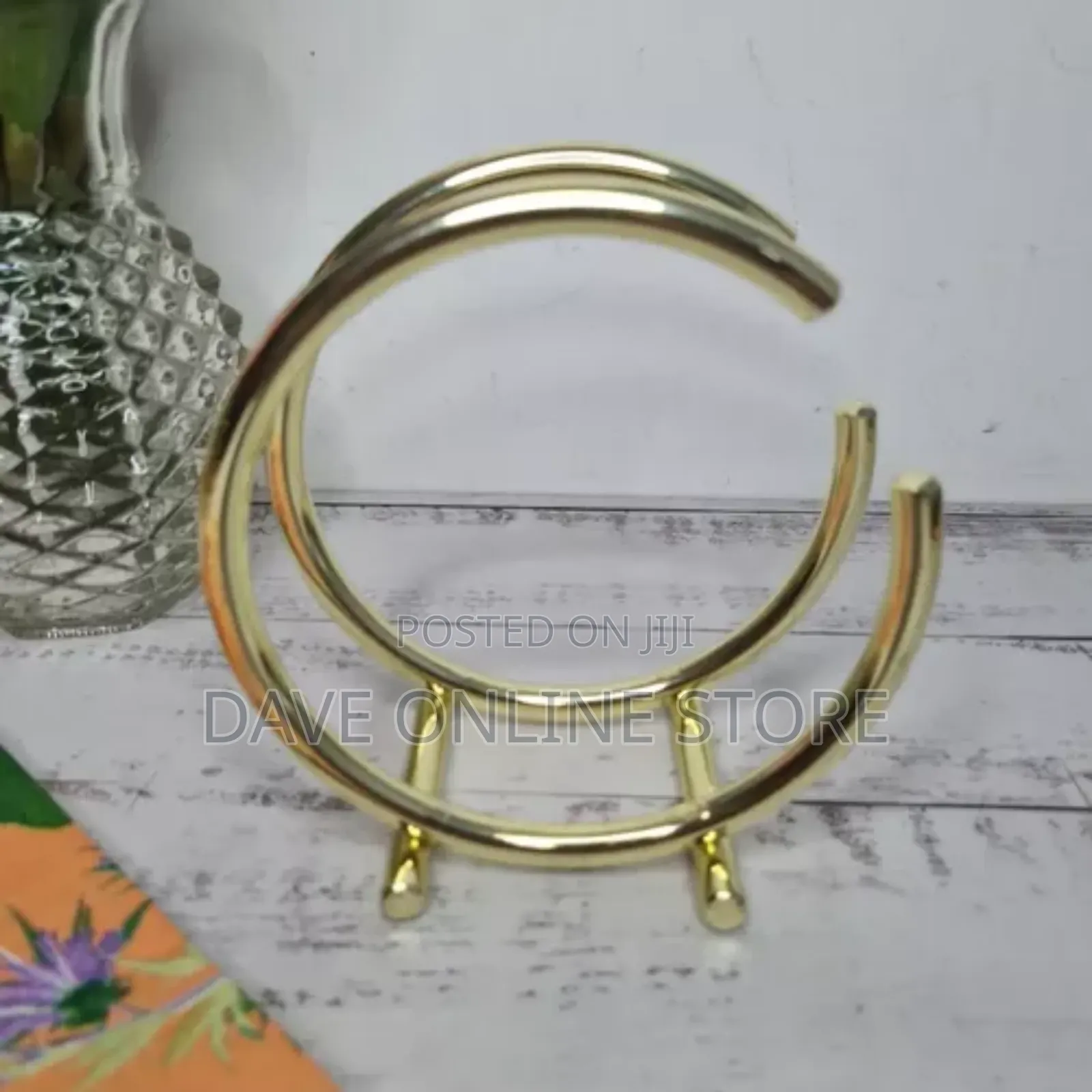 Gold Metal Napkin Holder, Candybar Restaurant Decoration
